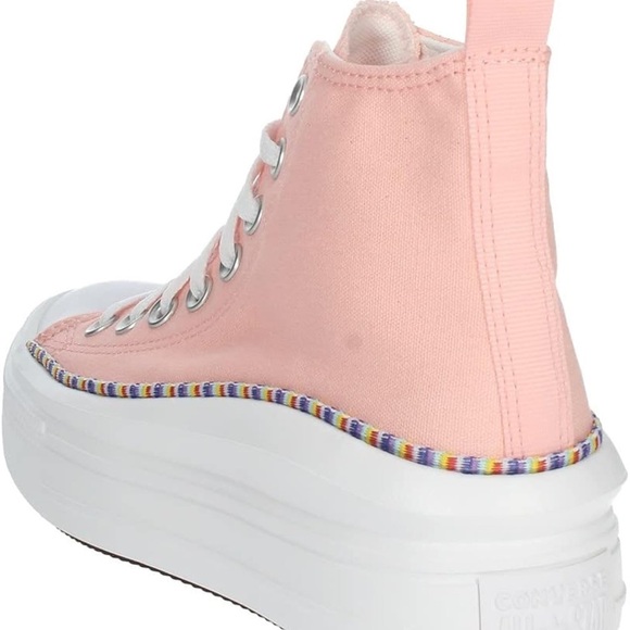 Converse Kids Chuck Taylor All Star Move Platform Sneaker Friendship Bracelet - Picture 3 of 10